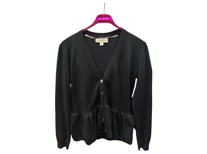 Burberry Pullover Grau aus Wolle und Seide S