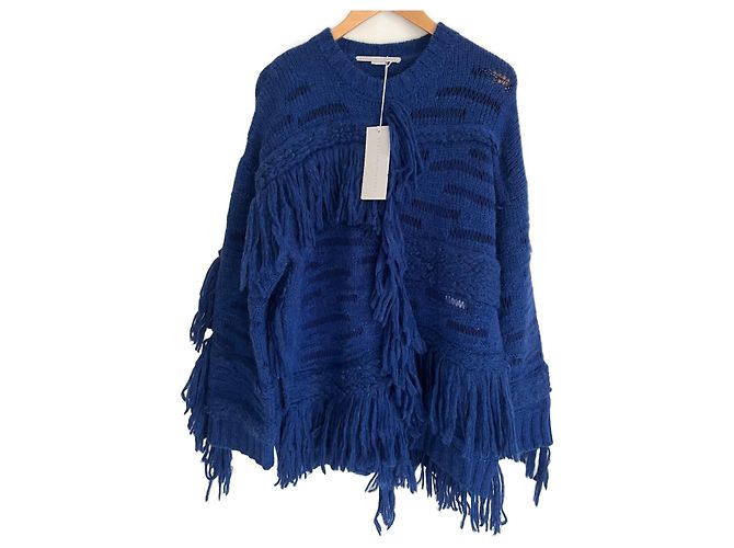 Stella Mc Cartney Pulôver oversized Stella McCartney azul de lã de alpaca