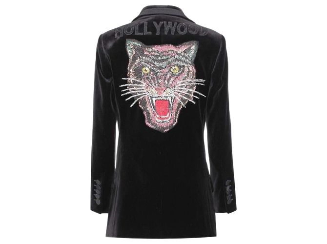 Gucci Hollywood Samtblazer schwarz