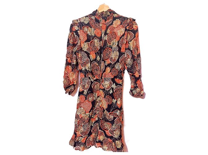 Ba&Sh Rotes Blumen Mini Kleid