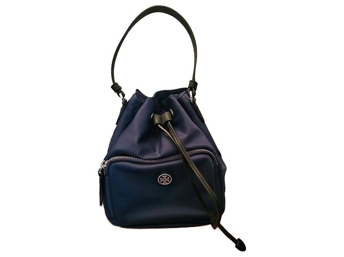 Borsa a secchiello Bucket "VIRGINIA" Tory Burch" Blu scuro