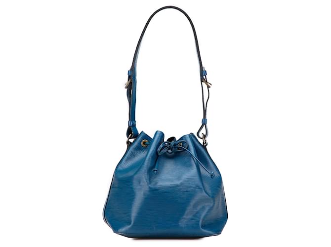 Louis Vuitton Blue Epi Petit Noe Leather  ref.2433137