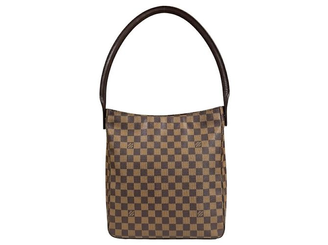 Bolsa de Ombro Looping GM Damier Louis Vuitton Marrom
