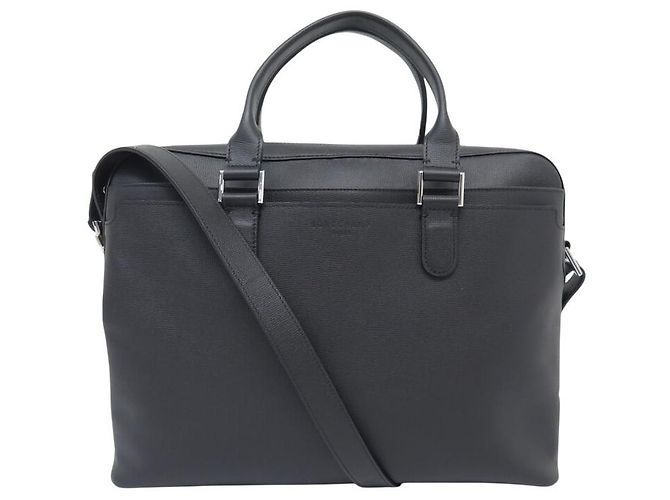 NEW LONGCHAMP DOCUMENT BAG 2151852001 GRAINED LEATHER SHOULDER STRAP