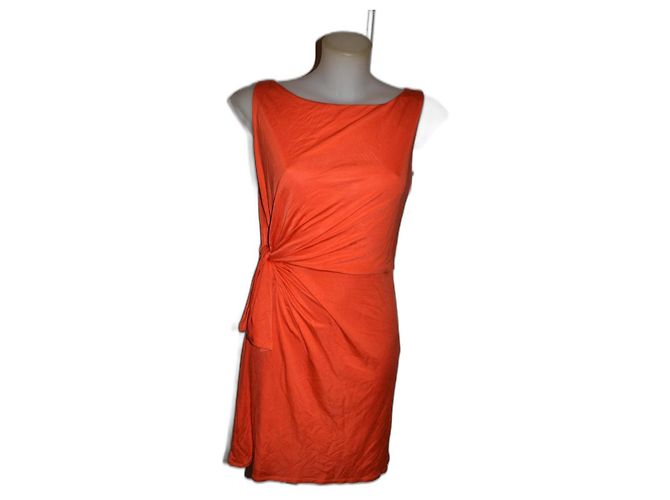 Issa Mini Kleid elastisch orange