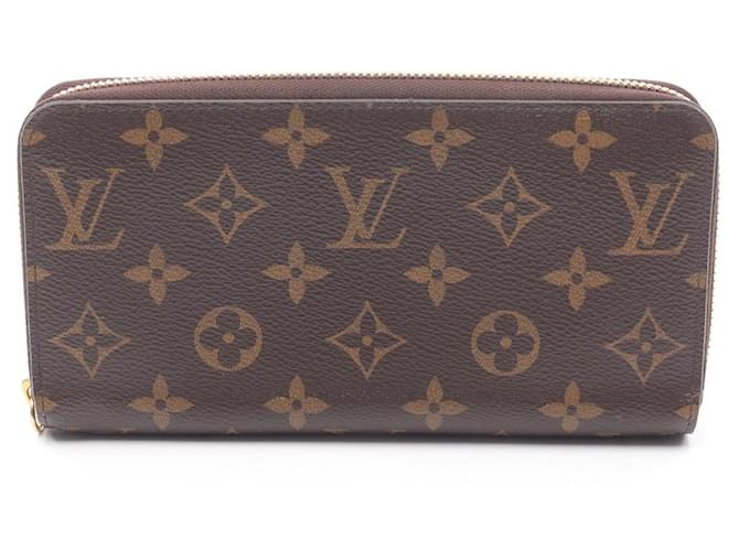 Louis Vuitton Zippy Wallet Monogram Long Wallet Brown Pink Fuschia Cloth  ref.2434762