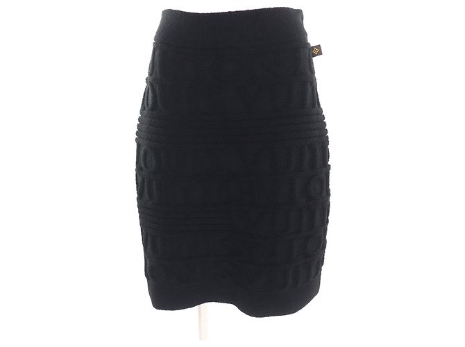 Saia de Lã Louis Vuitton Preto