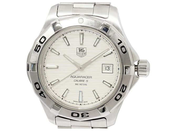 TAG Heuer Aquaracer aus Edelstahl Weiß