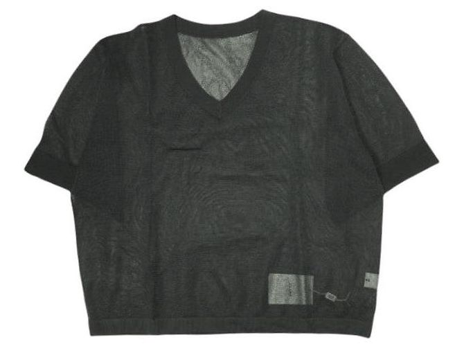 Autre Marque TOP DE MALHA TRANSPARENTE COM DECOTE EM V CLANE
Top de malha Preto