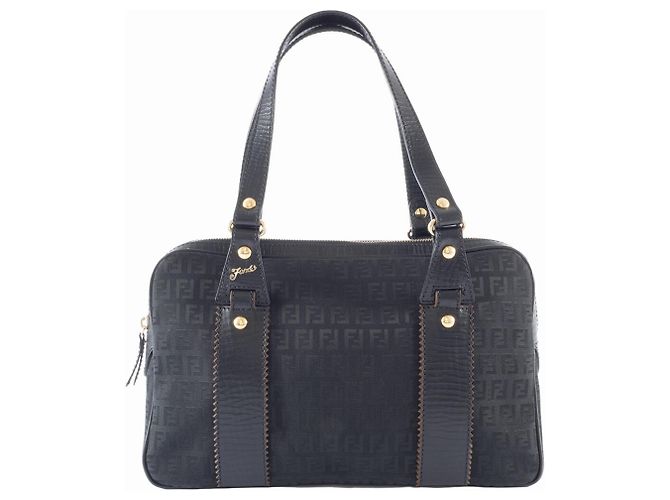 Fendi Zucca Canvas Handbag