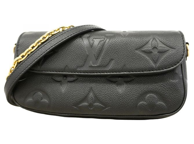 Ivy Schultertasche mit Kette Monogram Empreinte Louis Vuitton Schwarz