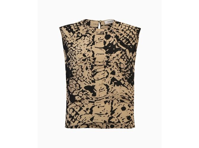 Top Yves Saint Laurent, modèle Éclat Graphique FW2008 par Stefano Pilati. Imprimé python 