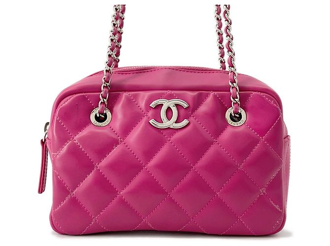 Borsa a Spalla Chanel Coco Rain Mark Chain Rosa