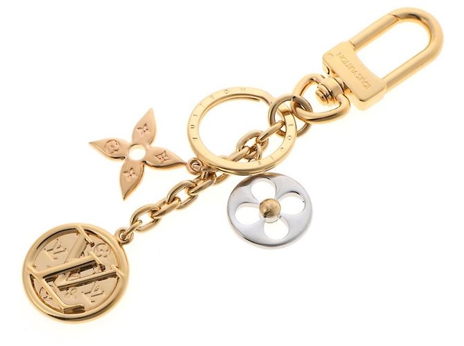 Chaveiro Nanogram Louis Vuitton Dourado