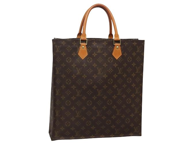 LOUIS VUITTON Bolsa Sac Plat Monogram M51140 LV Auth 139486 Monograma