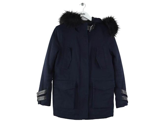 The Kooples Parka in cotone blu