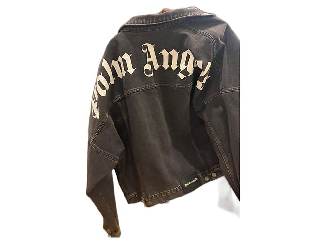 Palm Angels Jeansjacke Haselnuss