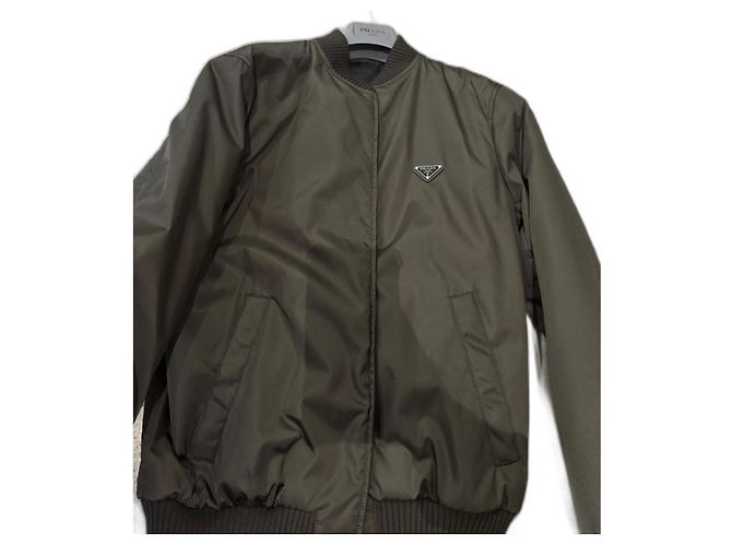 Prada Bomberjacke Nylon Khaki