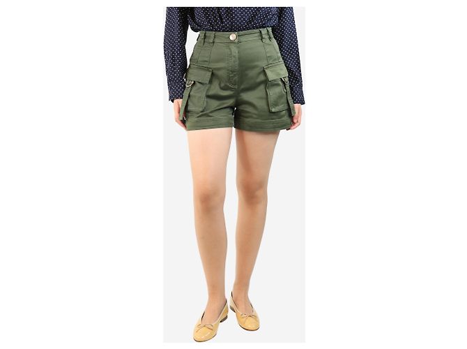 Balmain Grüne Cargo-Shorts - Größe UK 10