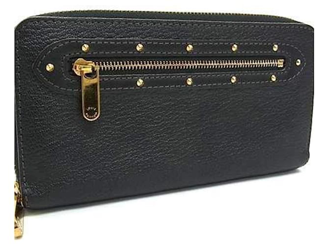 Louis Vuitton Suhali Zippy Wallet Black Leather  ref.2441923
