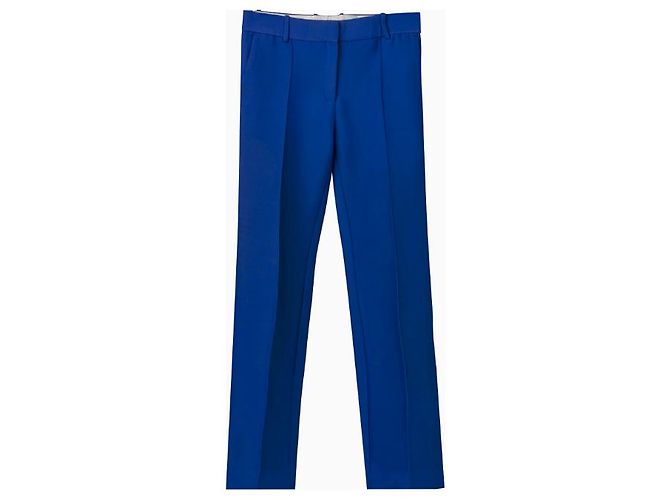 Céline Hose, Modell Electric Blue Resort 2010 von Phoebe Philo. Blau