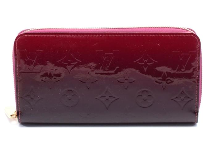 Louis Vuitton Zippy Wallet Monogram Vernis Rouge Red Enamel  ref.2443139