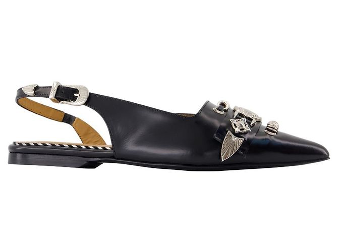 Aj1438 Slingbacks - Toga Pulla - Leather - Black
