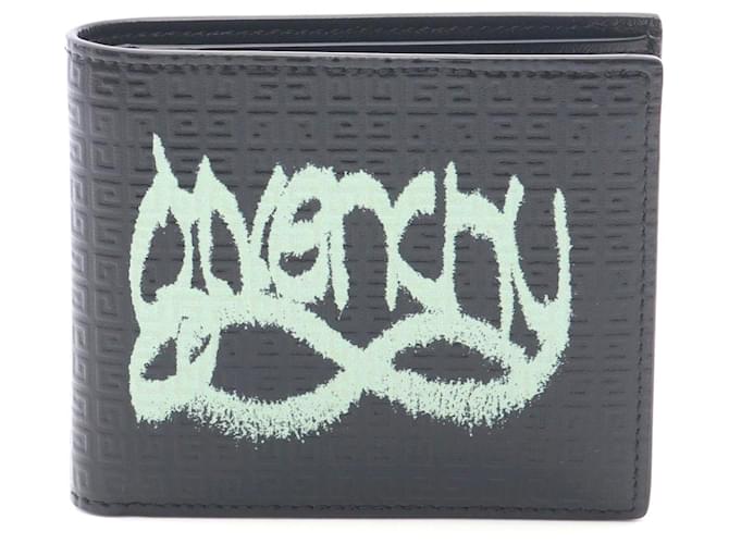 Givenchy 4G Leather Bifold Wallet Black Pony-style calfskin  ref.2443419