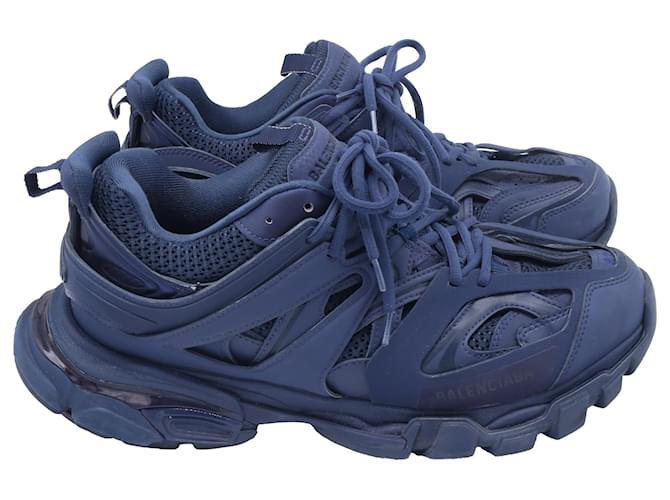  Balenciaga Track Sneakers in Navy Blue Polyurethane Plastic  ref.2443471