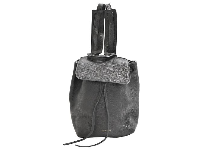 Zaino Mansur Gavriel in pelle nera