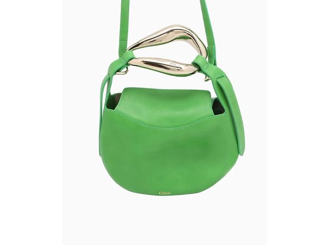 Sac Chloé, modèle Kiss SS2021. Doré Vert