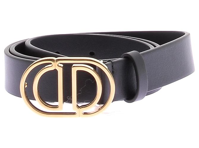 Dior Caro Belt Black Leather 70 cm