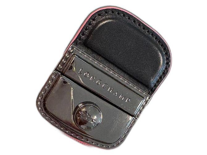 Clutch Longchamp de couro rosa