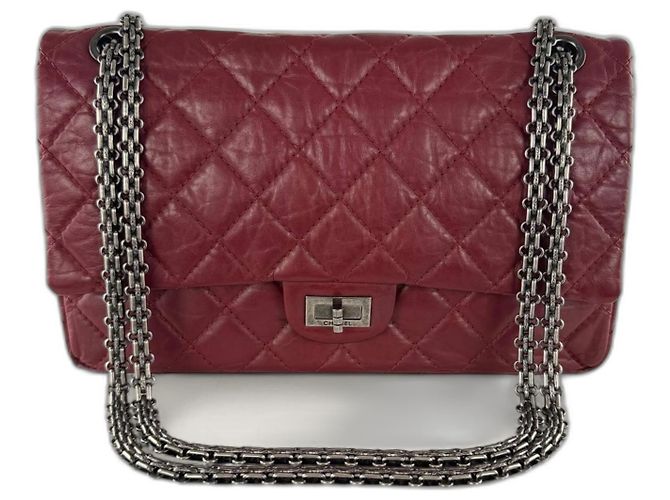 Chanel réédition 226 en cuir rouge