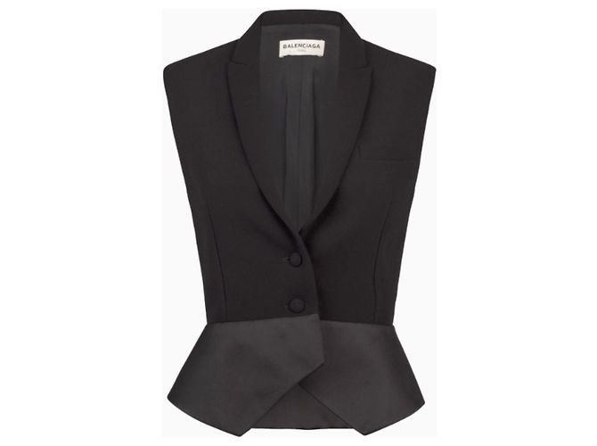 Top Balenciaga, Modell Midnight Tailor der 90er. Schwarz