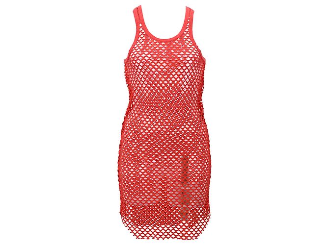 Isabel Marant Netz-Top aus rotem Polyester