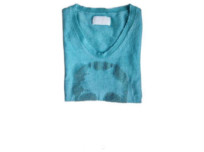 Regata Skull Zadig & Voltaire Turquesa de Lã