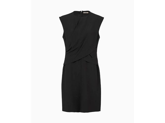 Céline Abendkleid, drapiertes Modell von Phoebe Philo. Schwarz