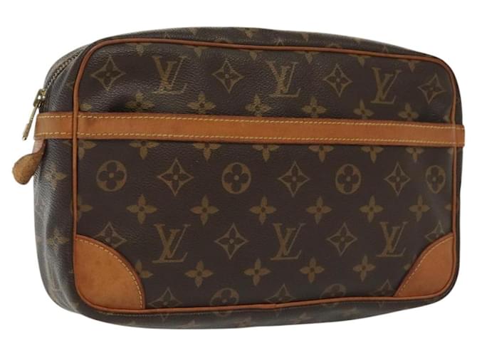 LOUIS VUITTON Monogram Compiegne 28 Clutch Bag M51845 LV Auth 137779 Cloth  ref.2445891