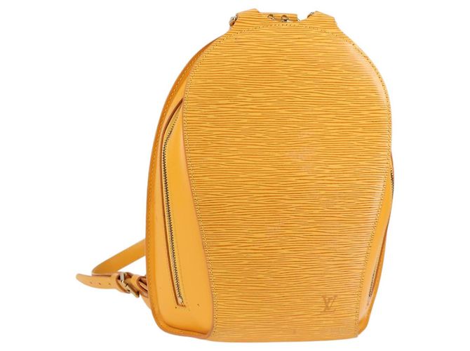 LOUIS VUITTON Epi Mabillon Backpack Yellow M52239 LV Auth 136925