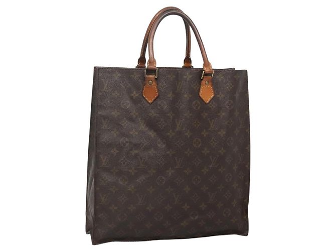 LOUIS VUITTON Bolsa Sac Plat Monogram M51140 Auth LV 138697 Monograma