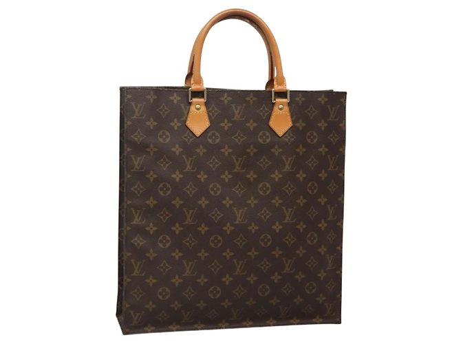 LOUIS VUITTON Bolsa Sac Plat Monogram M51140 LV Auth 138699 Monograma