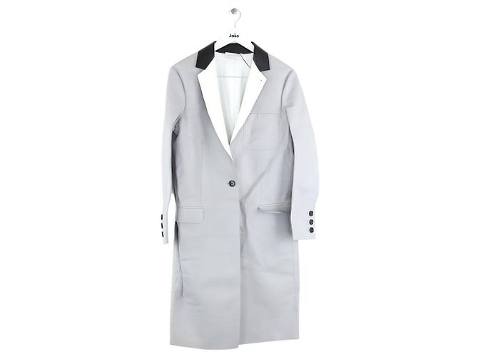 Maison Ullens Gray leather trench coat