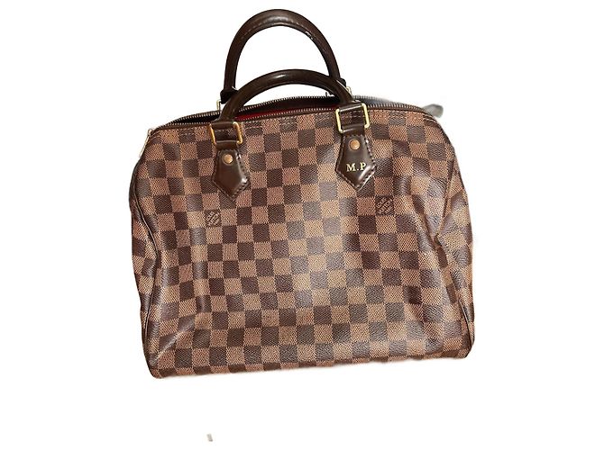 Bolsa Louis Vuitton Speedy Damier Ebene Marrom