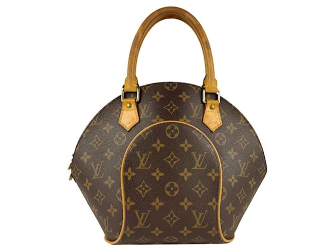 Louis Vuitton Monogram Ellipse PM Handbag Brown Patent leather  ref.2446724