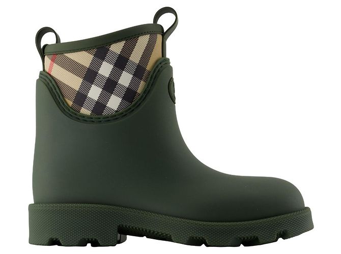 Botas de tornozelo baixas Marsh Stamp - Burberry - Sintético - Verde