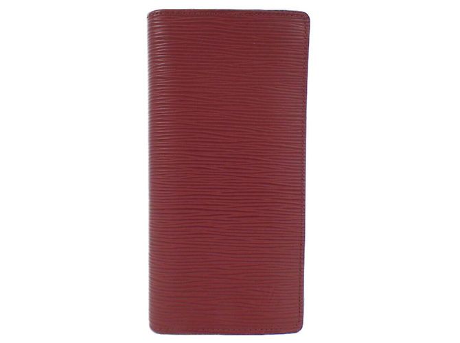 Louis Vuitton Epi Long Wallet Red