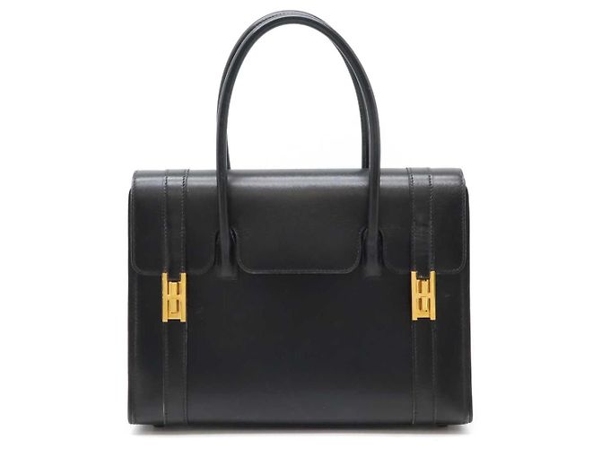Hermès Hermes Drag 27 Handbag Black Leather