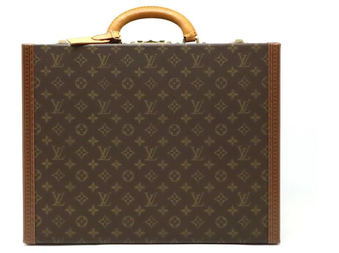 Louis Vuitton Monogram President Attache Case Brown Cloth  ref.2450313