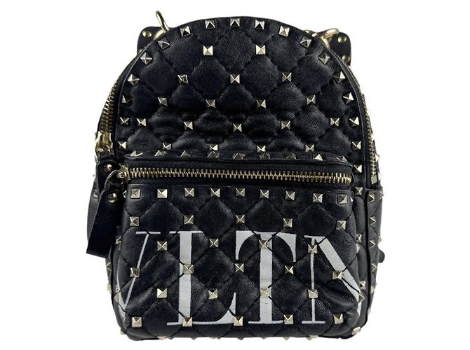 Mochila de couro Rockstud Spike da Valentino Garavani